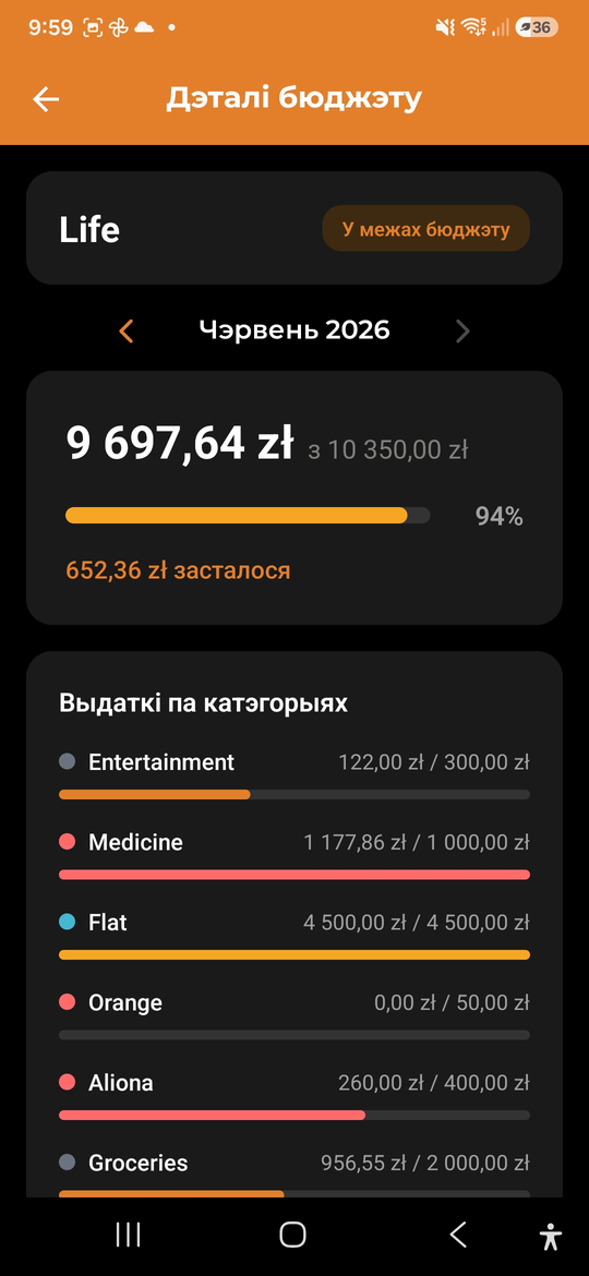 Бюджэты і мэты - AI Budget Assistant