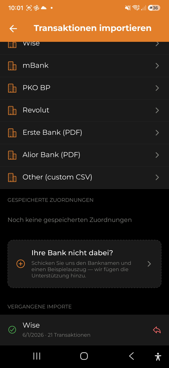 Bankimport - AI Budget Assistant