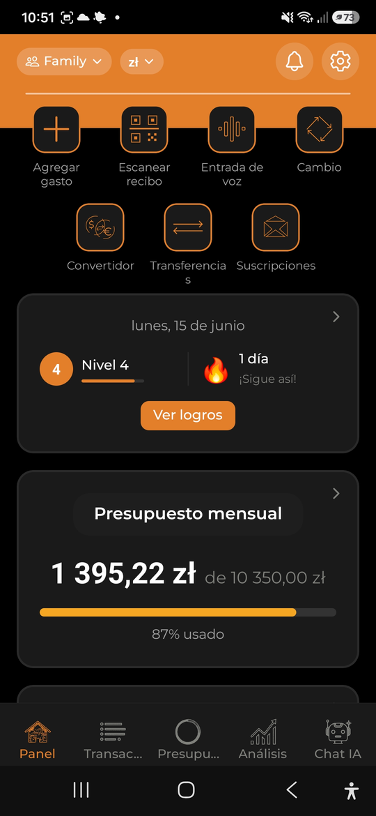 Presupuesto compartido - AI Budget Assistant