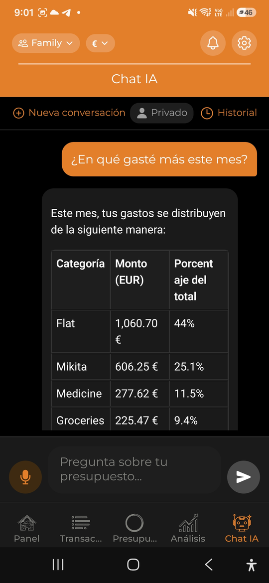 Asistente de IA - AI Budget Assistant