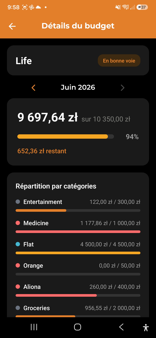 Budgets et objectifs - AI Budget Assistant