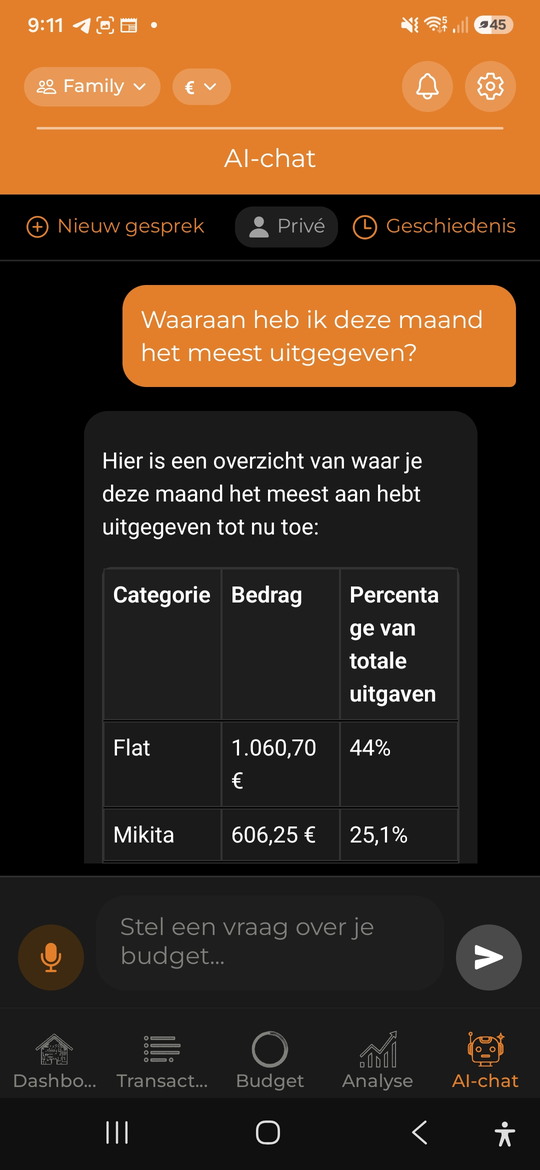 AI-assistent - AI Budget Assistant