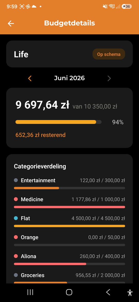 Budgetten en doelen - AI Budget Assistant